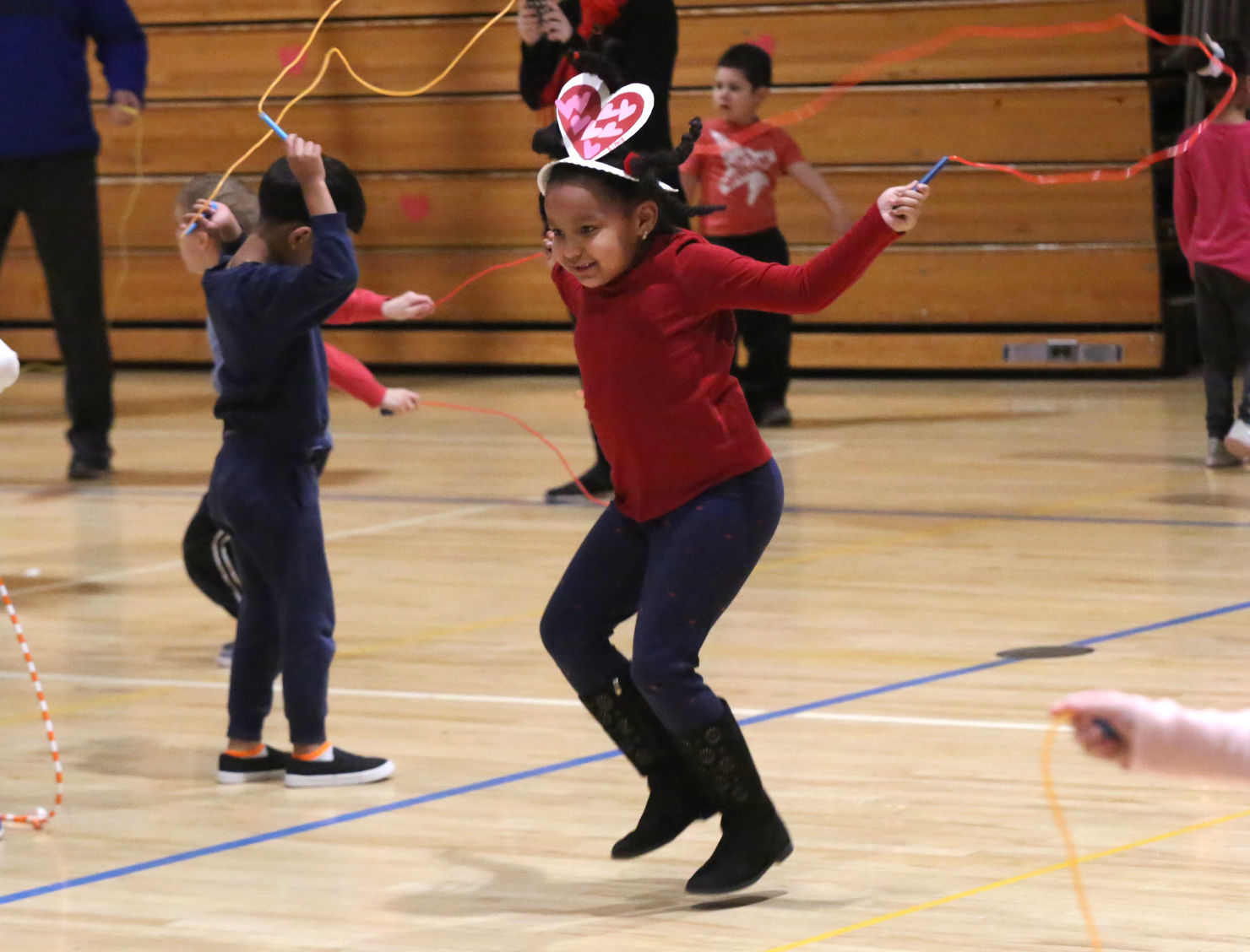 Marsh School dance and jump rope contest